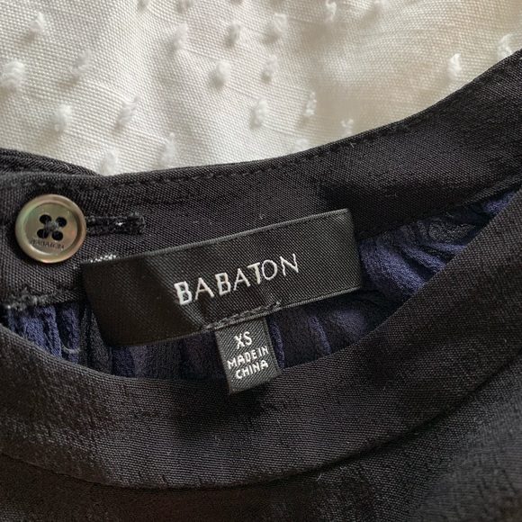 Babaton black and navy blouse - Picture 5 of 8